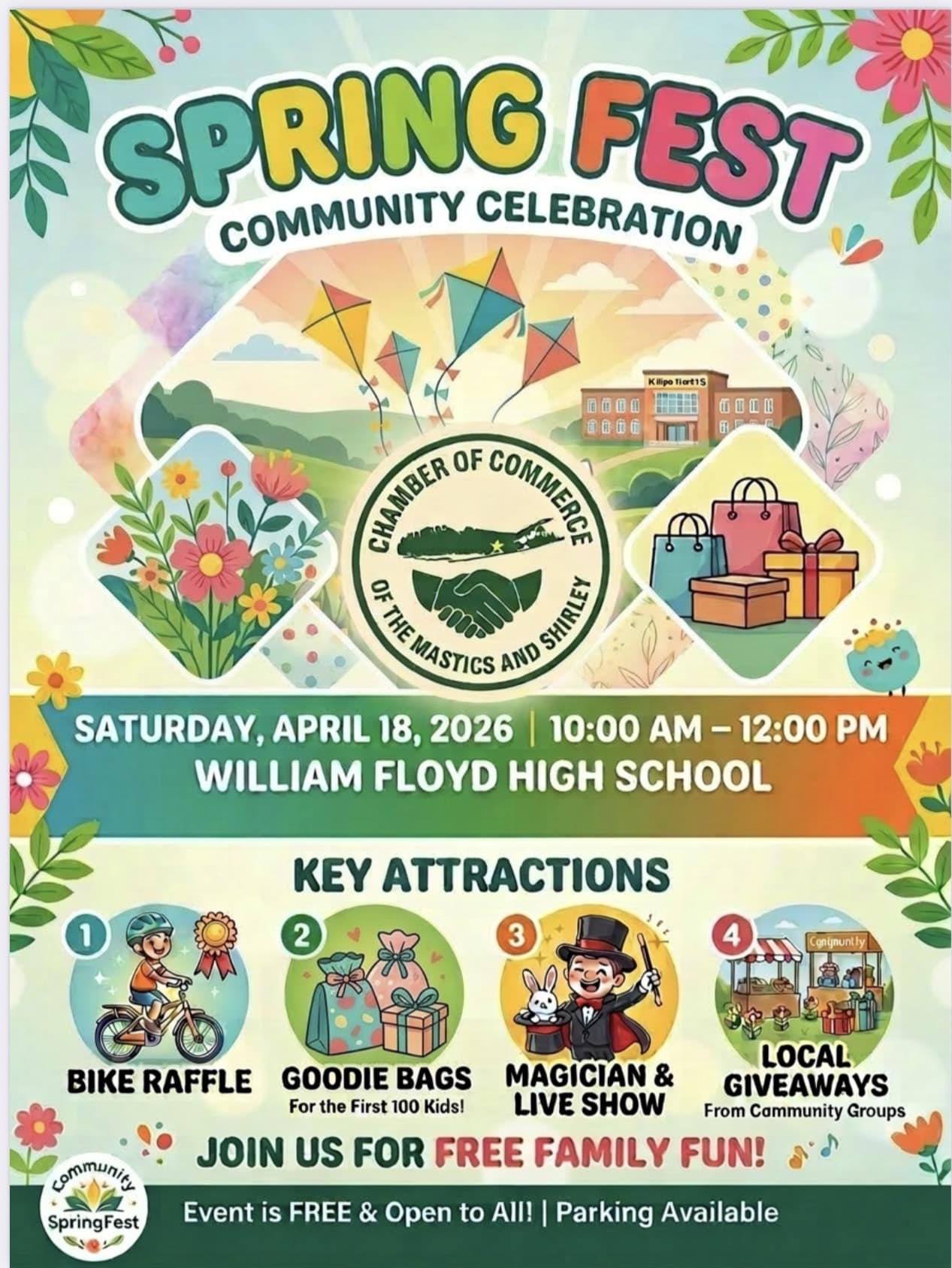 spring-fest-community-celebration A event flyer for a holiday party